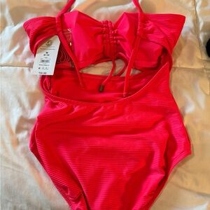 Vibrant Pink One-Piece Swimsuit